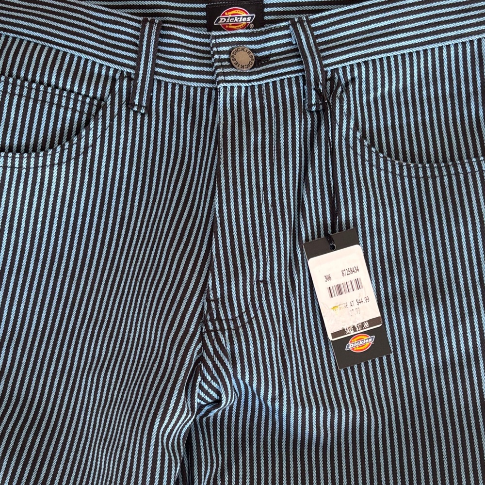 Dickies Navy and White Striped Pants